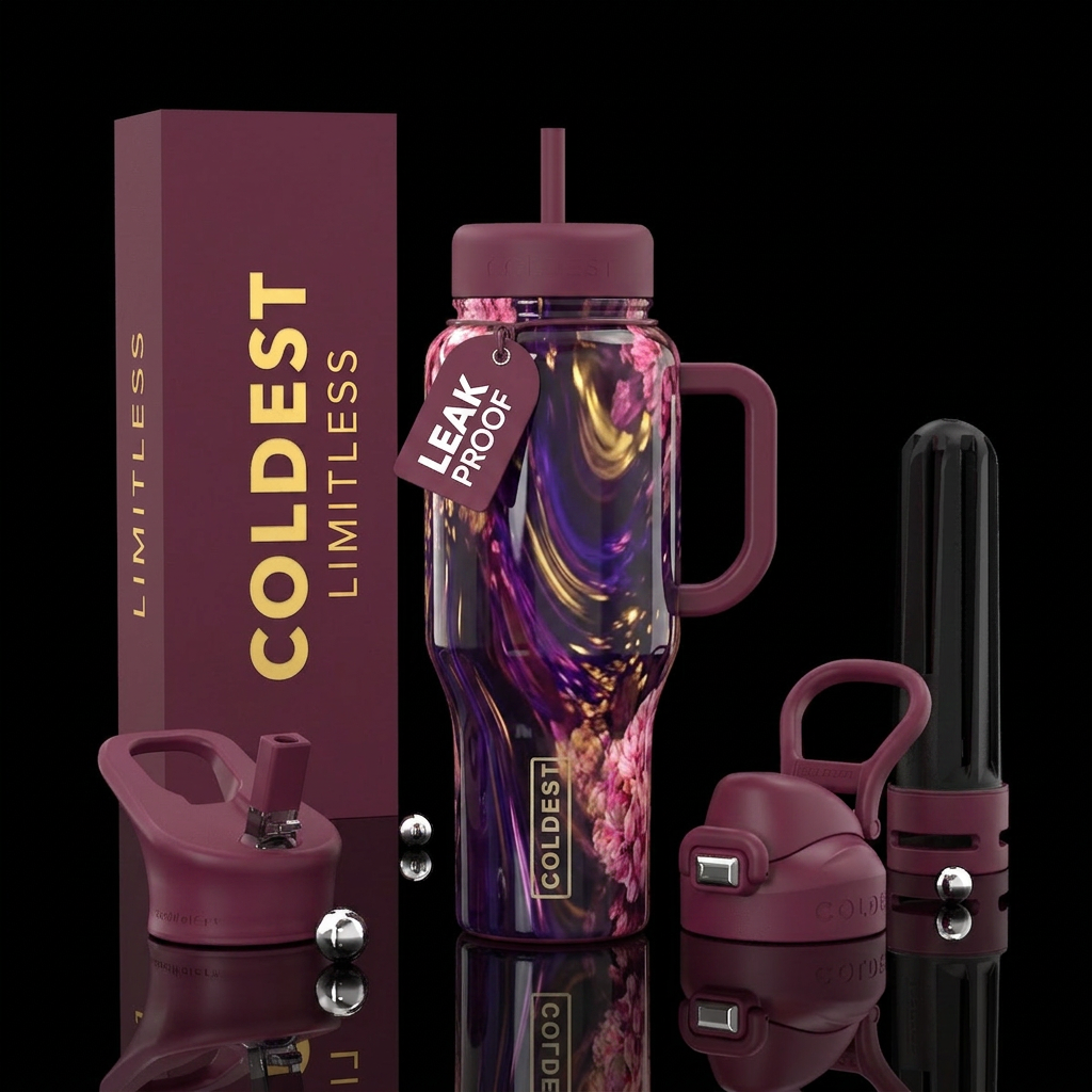 Festive Night water bottle design