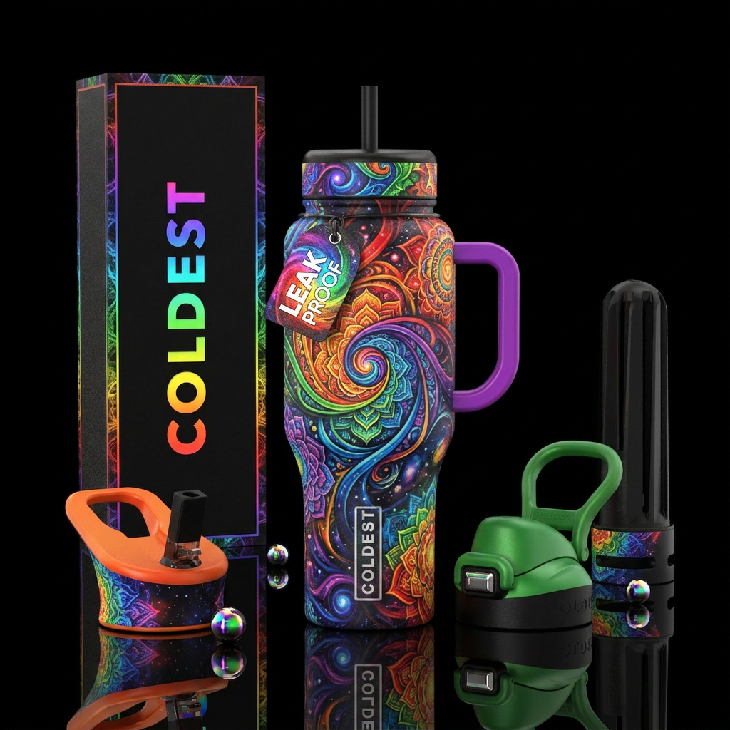 Chakra water bottle design