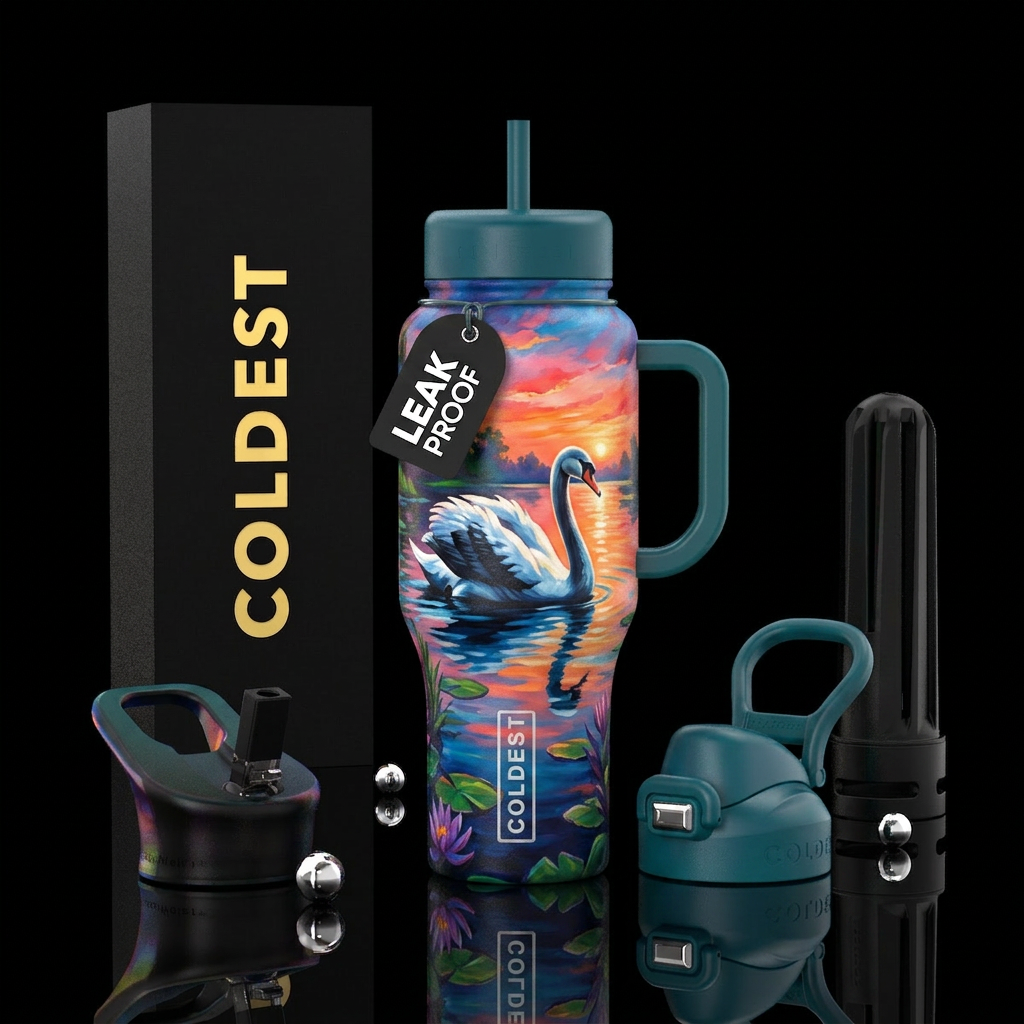 Swan water bottle design