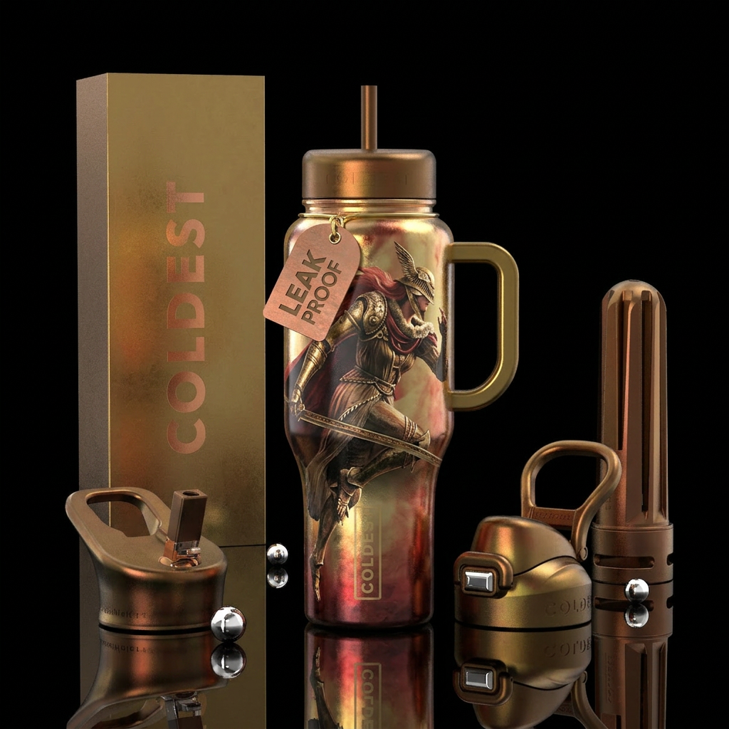 Lady Malenia Warrior water bottle design