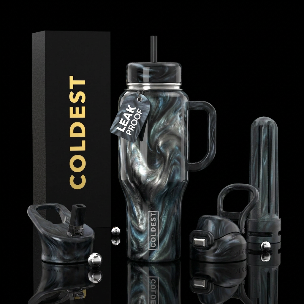 The Black Pearl water bottle design