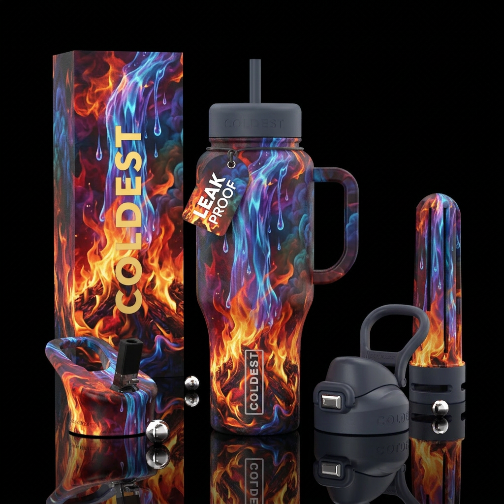 Let’s Put the Fires Out water bottle design