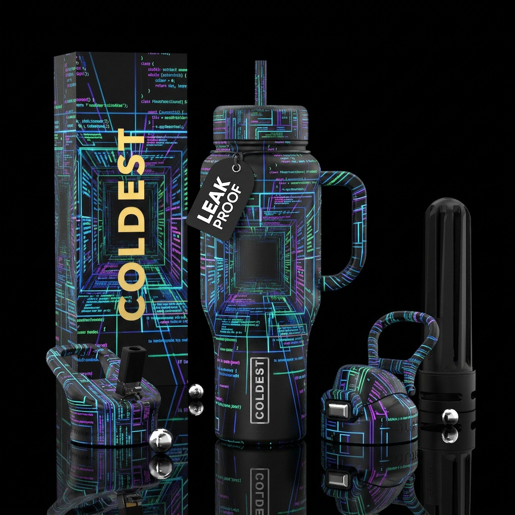 Code Corridor water bottle design