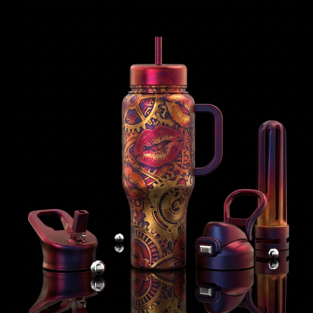 Furnace kiss water bottle design