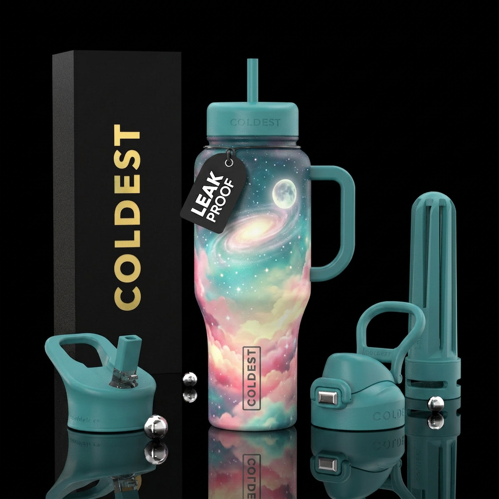 Enchanted Skies water bottle design