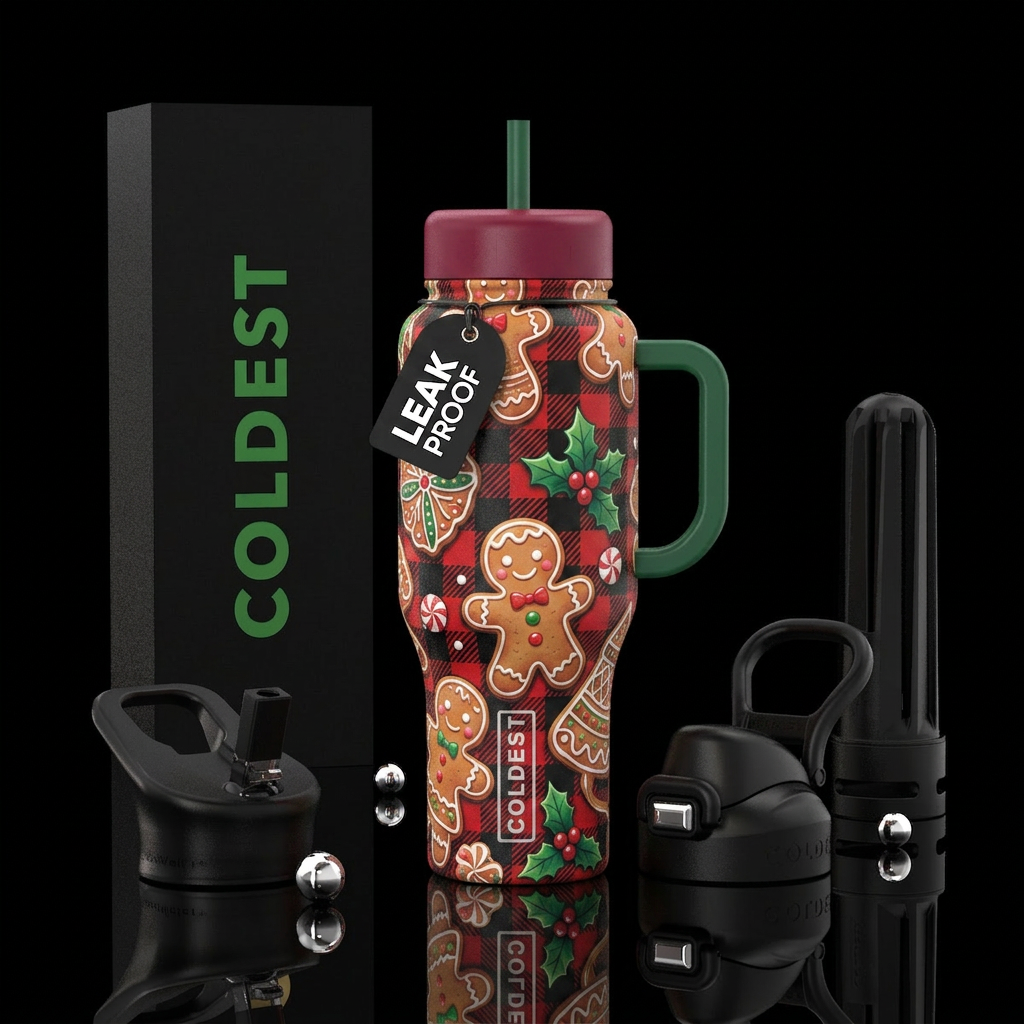 Gingerbread Man water bottle design