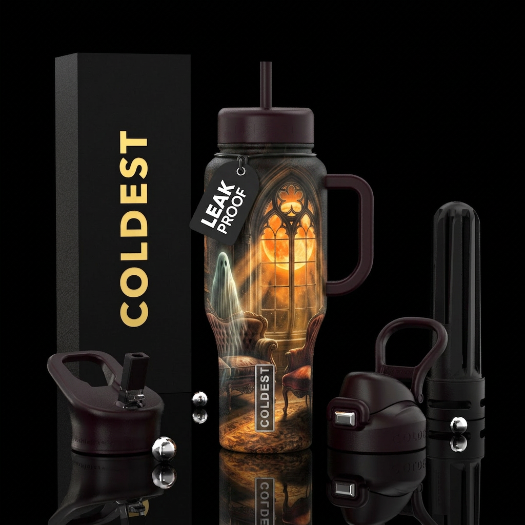 Parlor Ghost water bottle design
