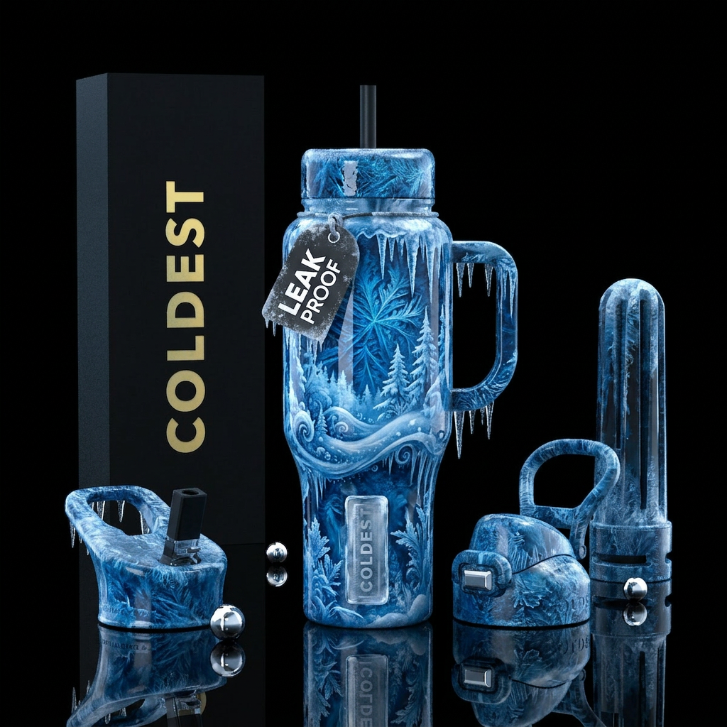 Frozen Fractles water bottle design