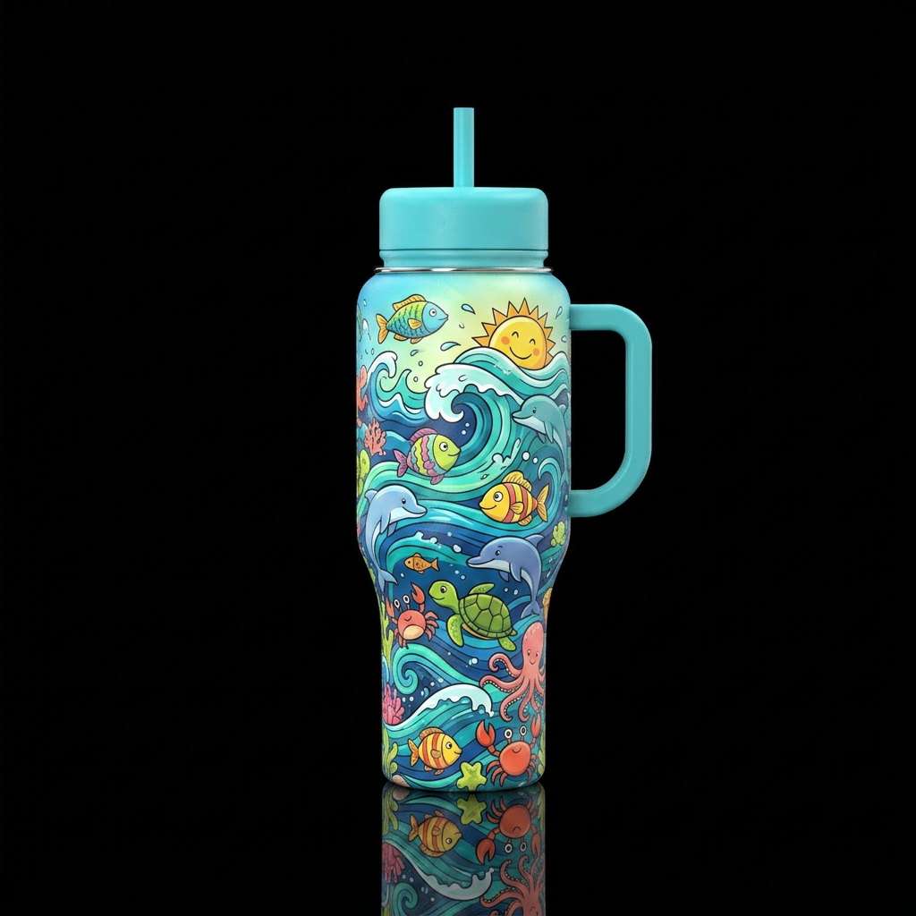 Making Waves water bottle design