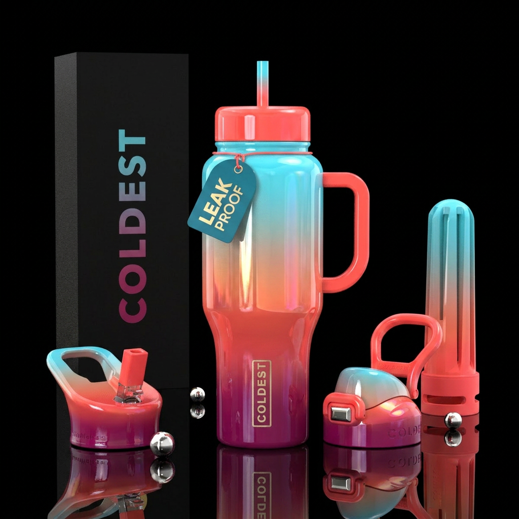 Shades of Summer water bottle design