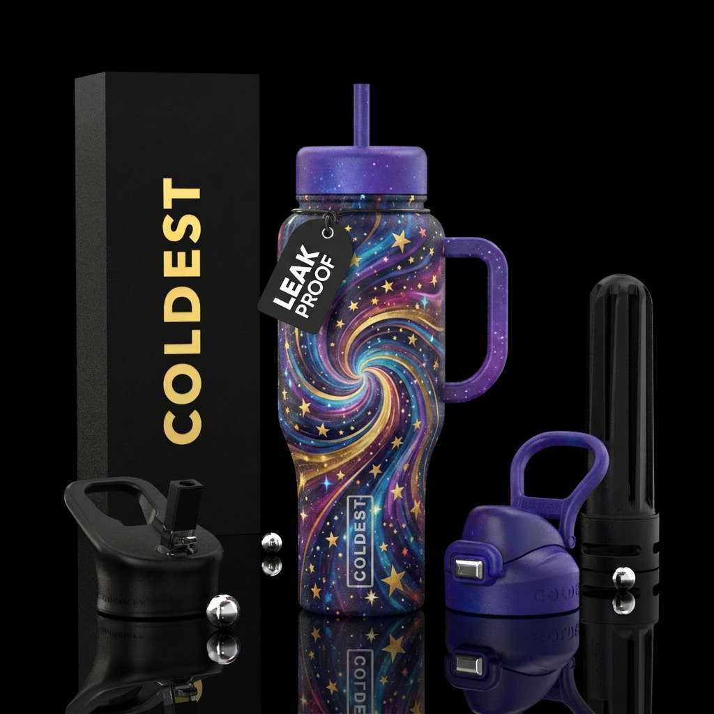 Star Cosmic Vortex water bottle design