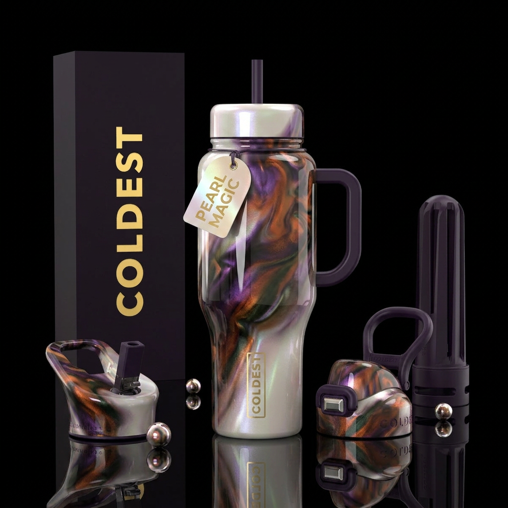 Witchy Pearl water bottle design