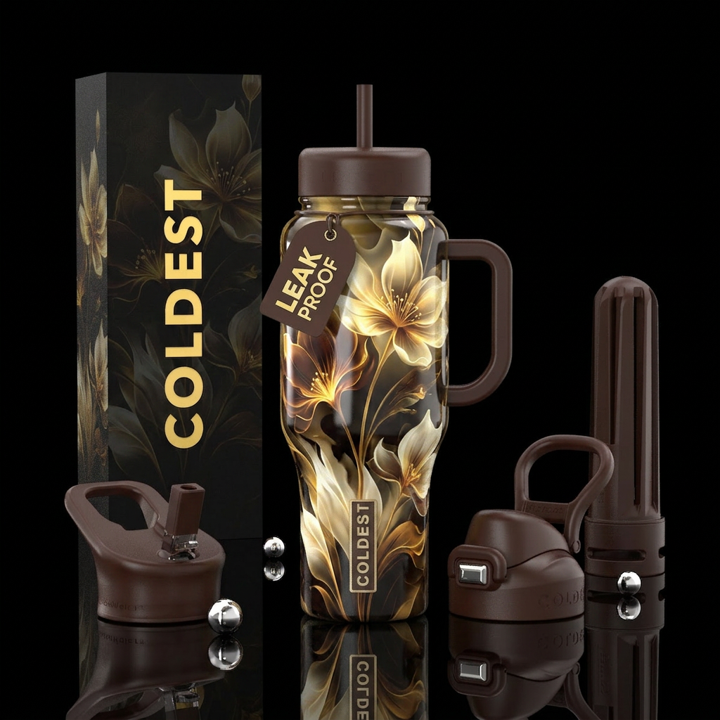 Monograde Floral water bottle design