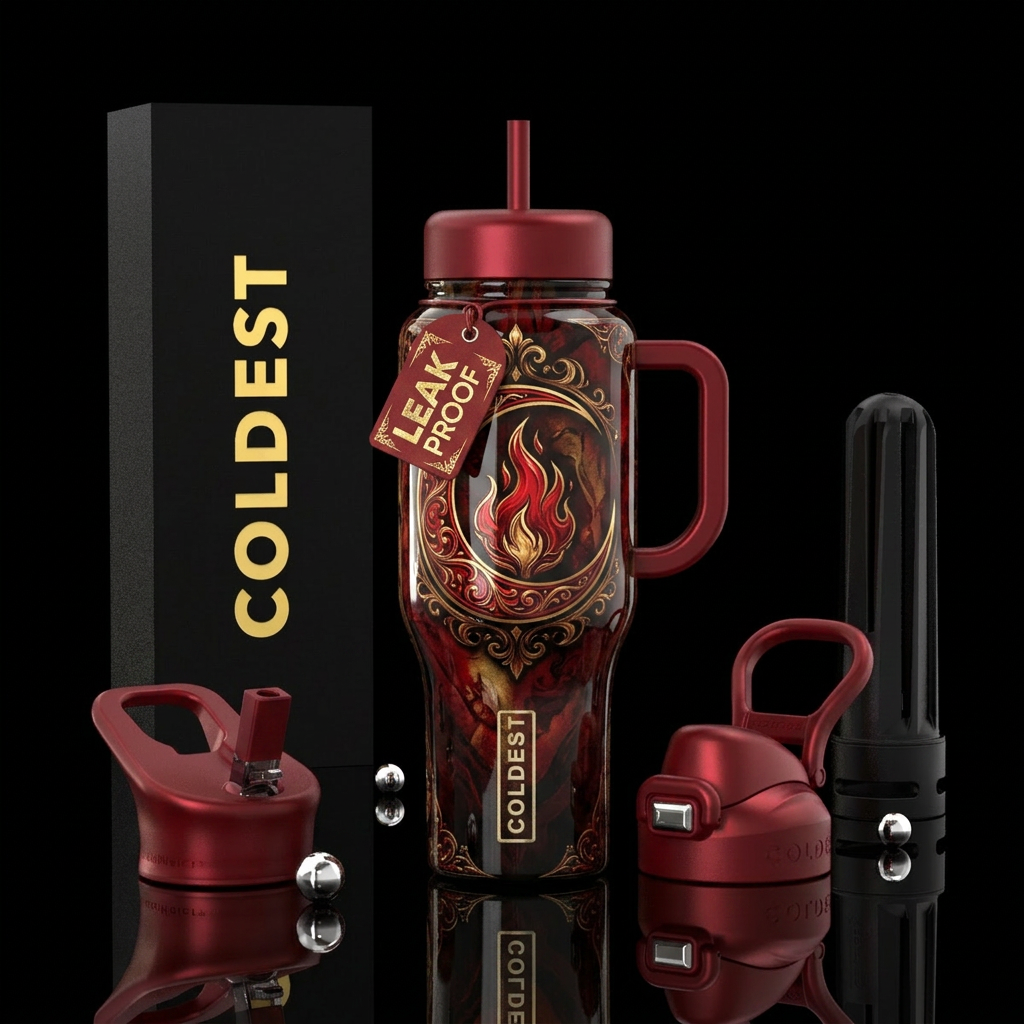 The First Flame water bottle design