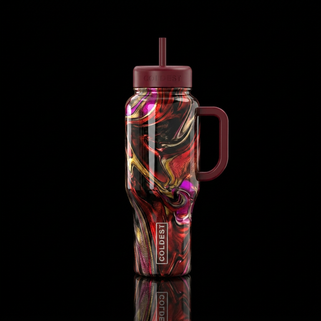 Femme Fatale water bottle design
