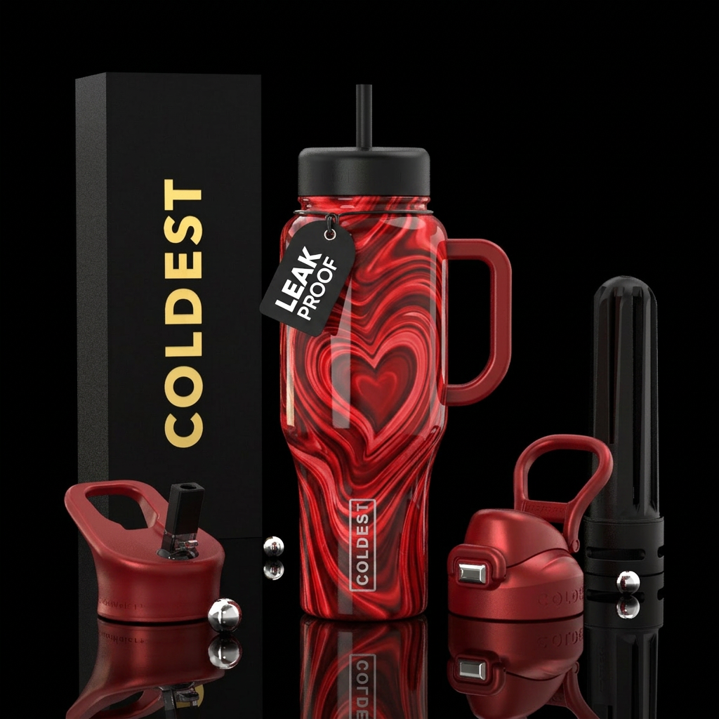 A Perfect Heart water bottle design
