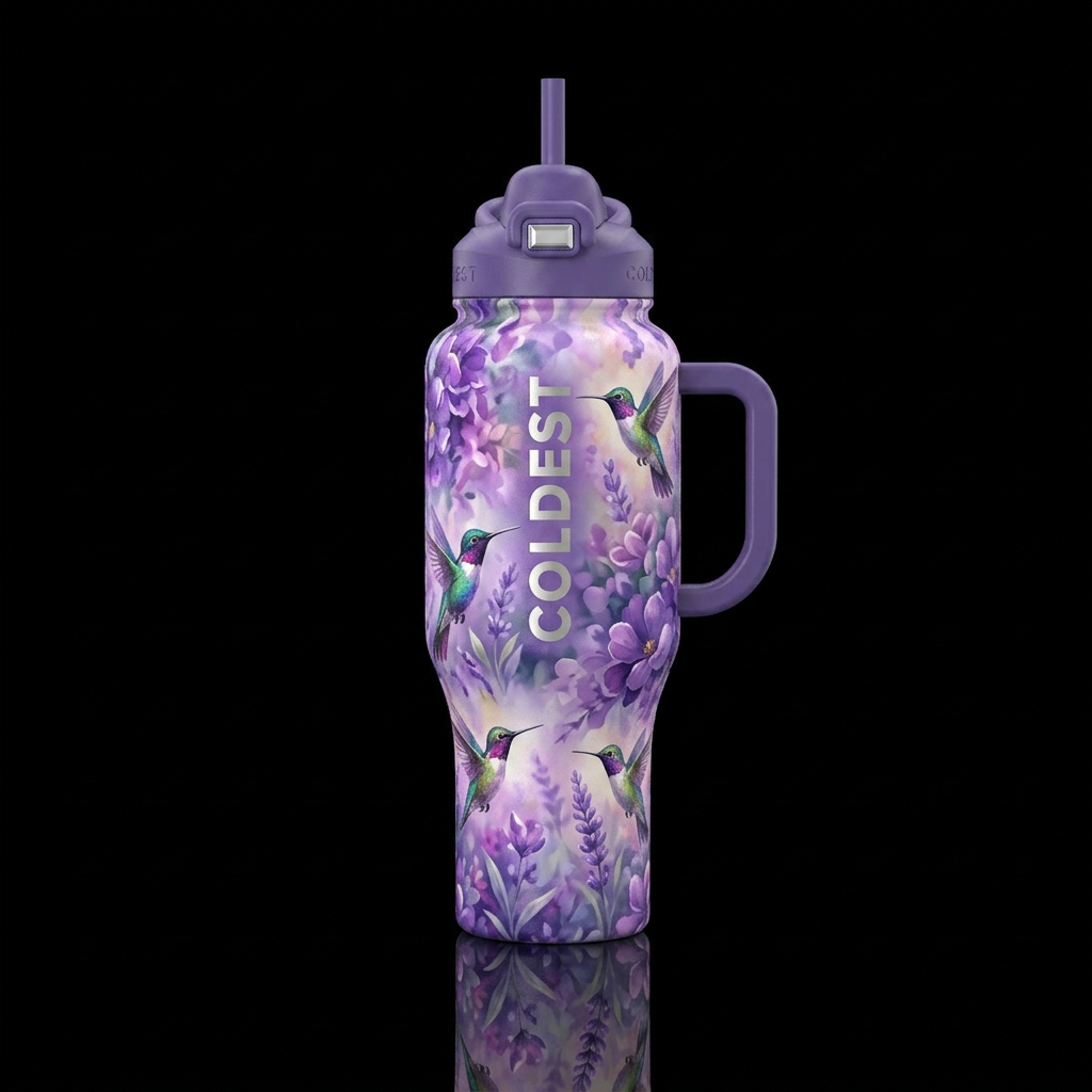 Humming Bird Bliss water bottle design