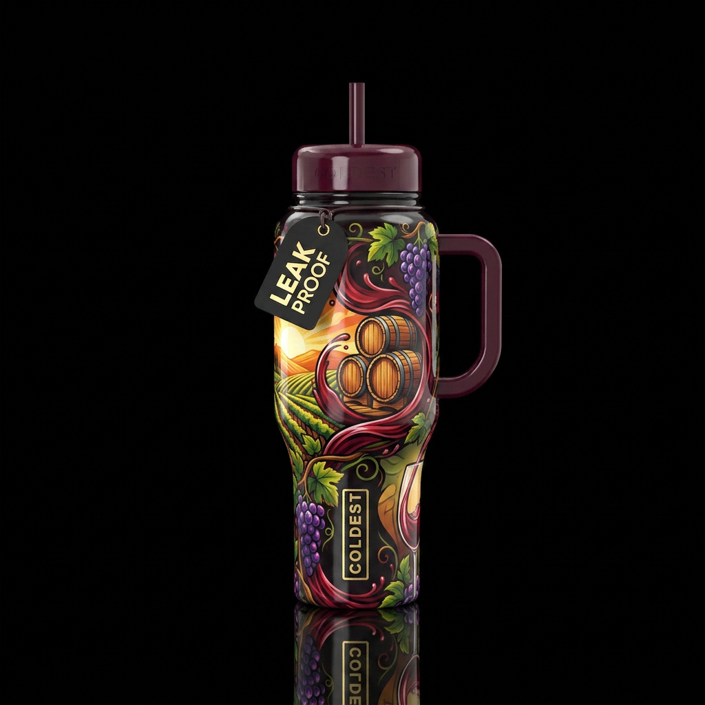 Wine Country water bottle design