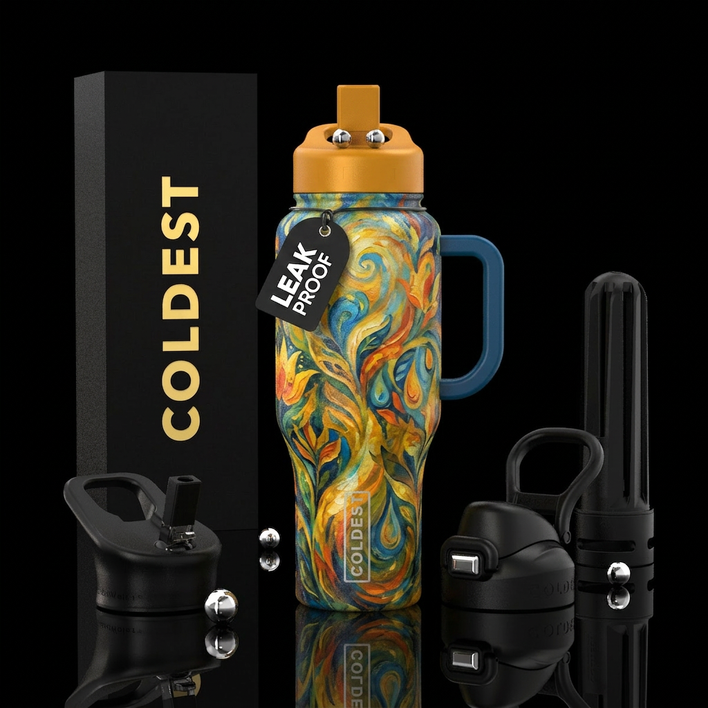 Til We Meet Again water bottle design
