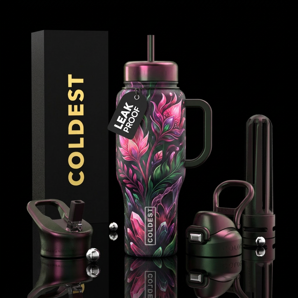 Midnight Nymph water bottle design