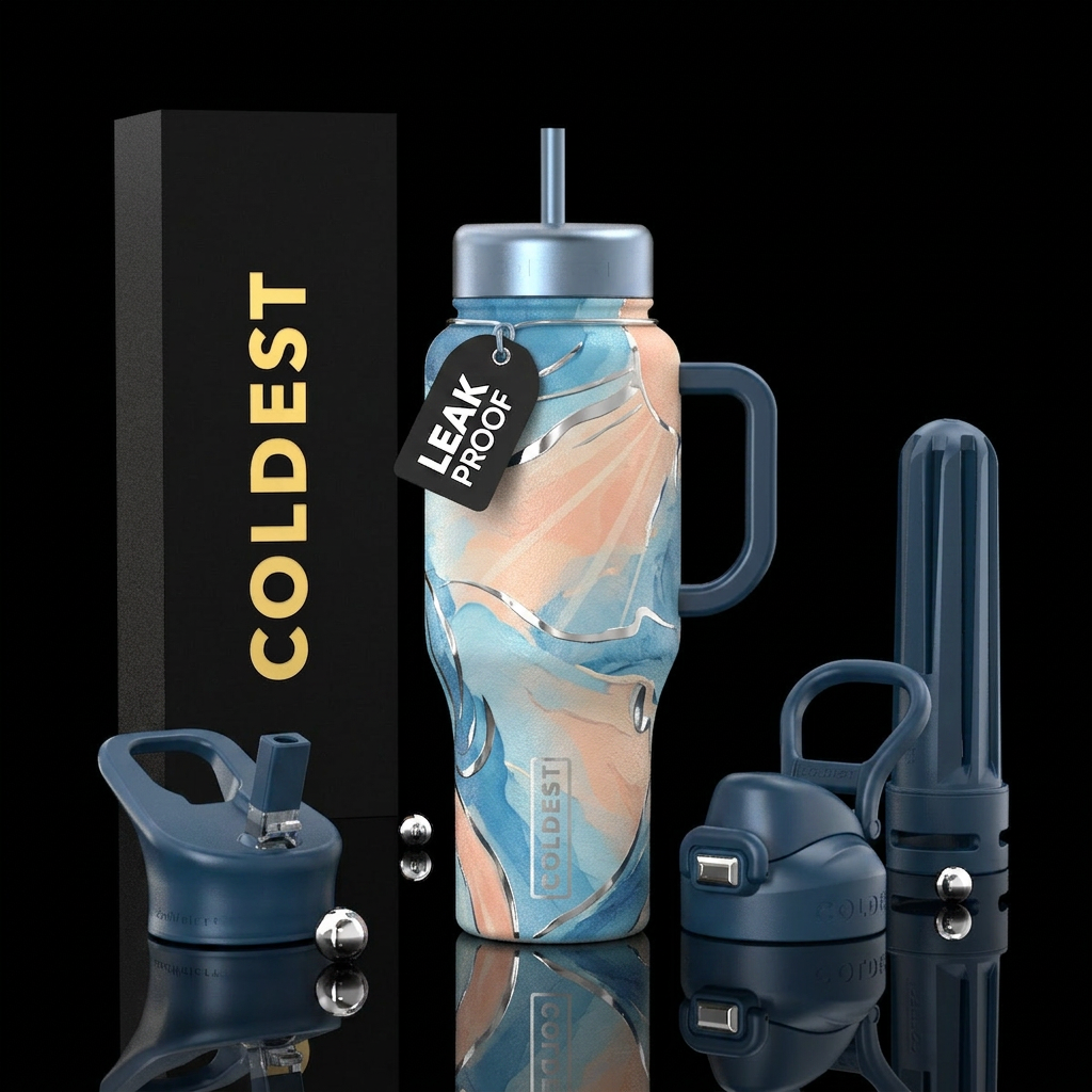 Ocean daydreams water bottle design