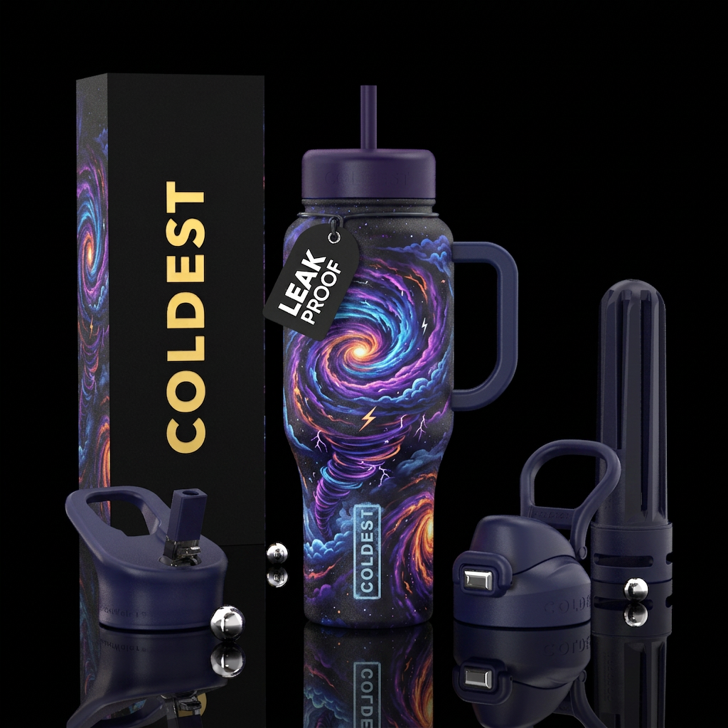 Weather Vortex water bottle design