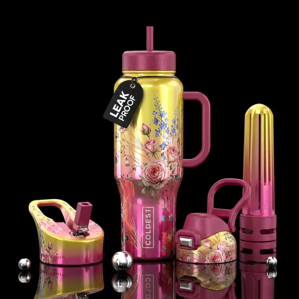Cottage Bloom water bottle design
