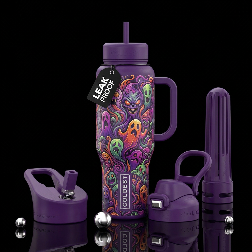 Material Ghoul water bottle design
