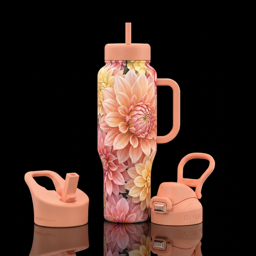 Super Bloom water bottle design