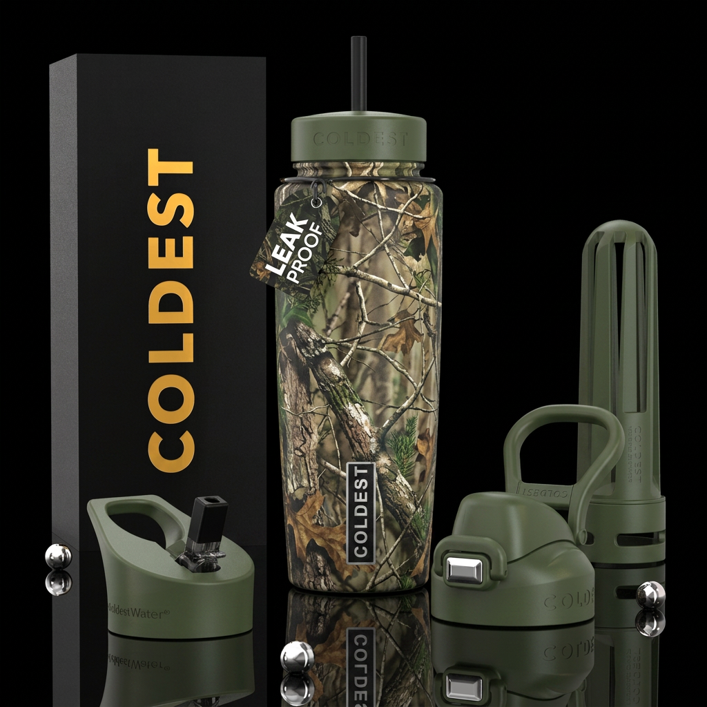 Realtree camo water bottle design