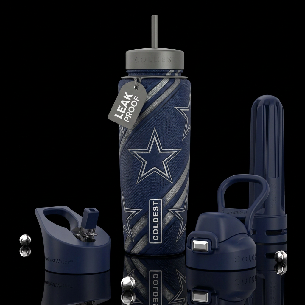 Dallas cowboys water bottle design