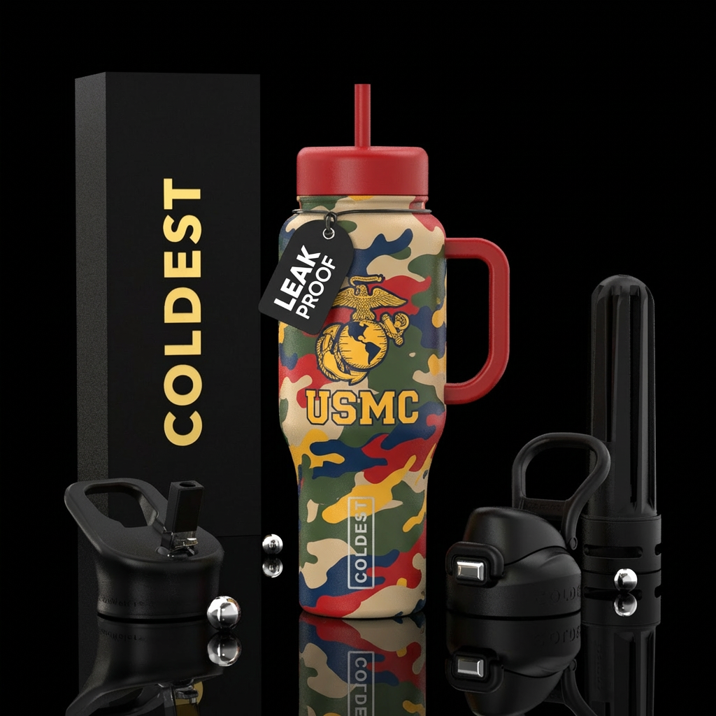 Marines water bottle design