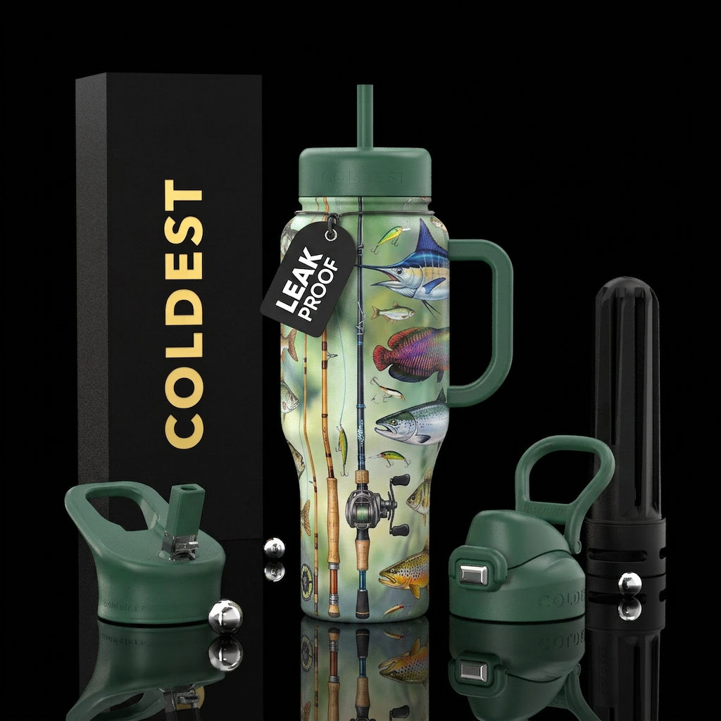 All Fishing water bottle design