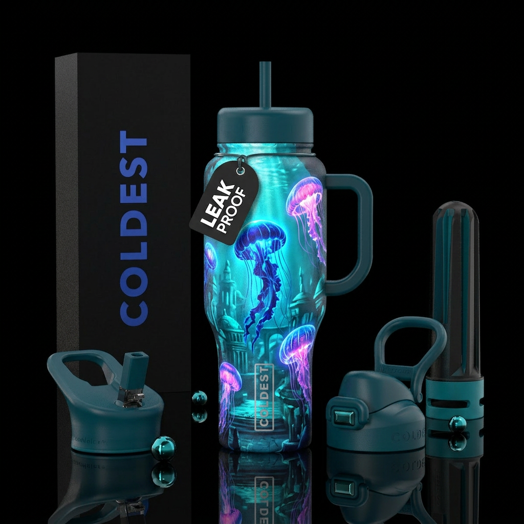 Atlantis water bottle design
