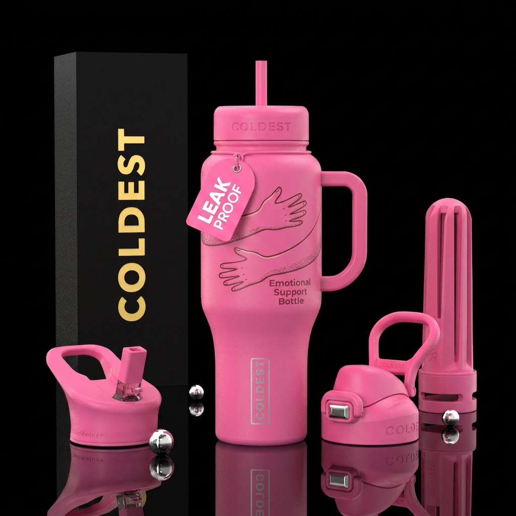 Emotional Support Bottle water bottle design