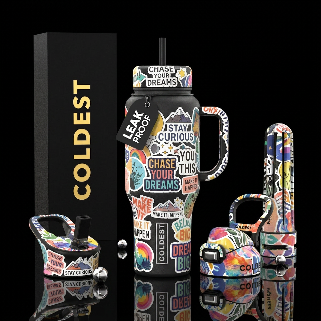 Inspirational water bottle design