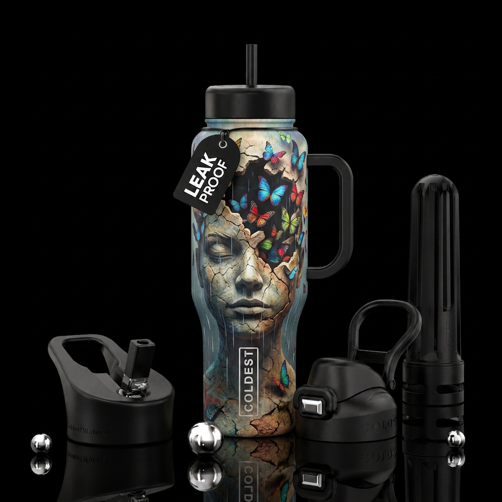 Mental health water bottle design