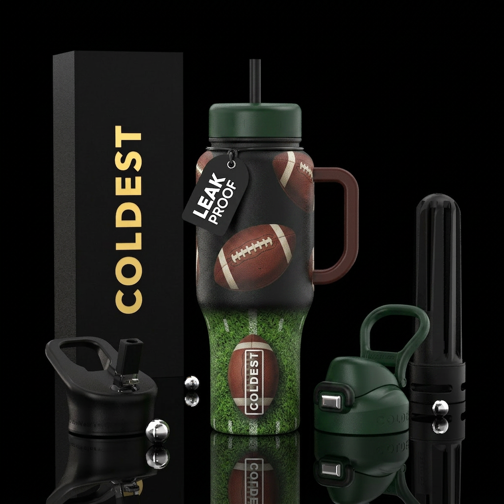 Football water bottle design