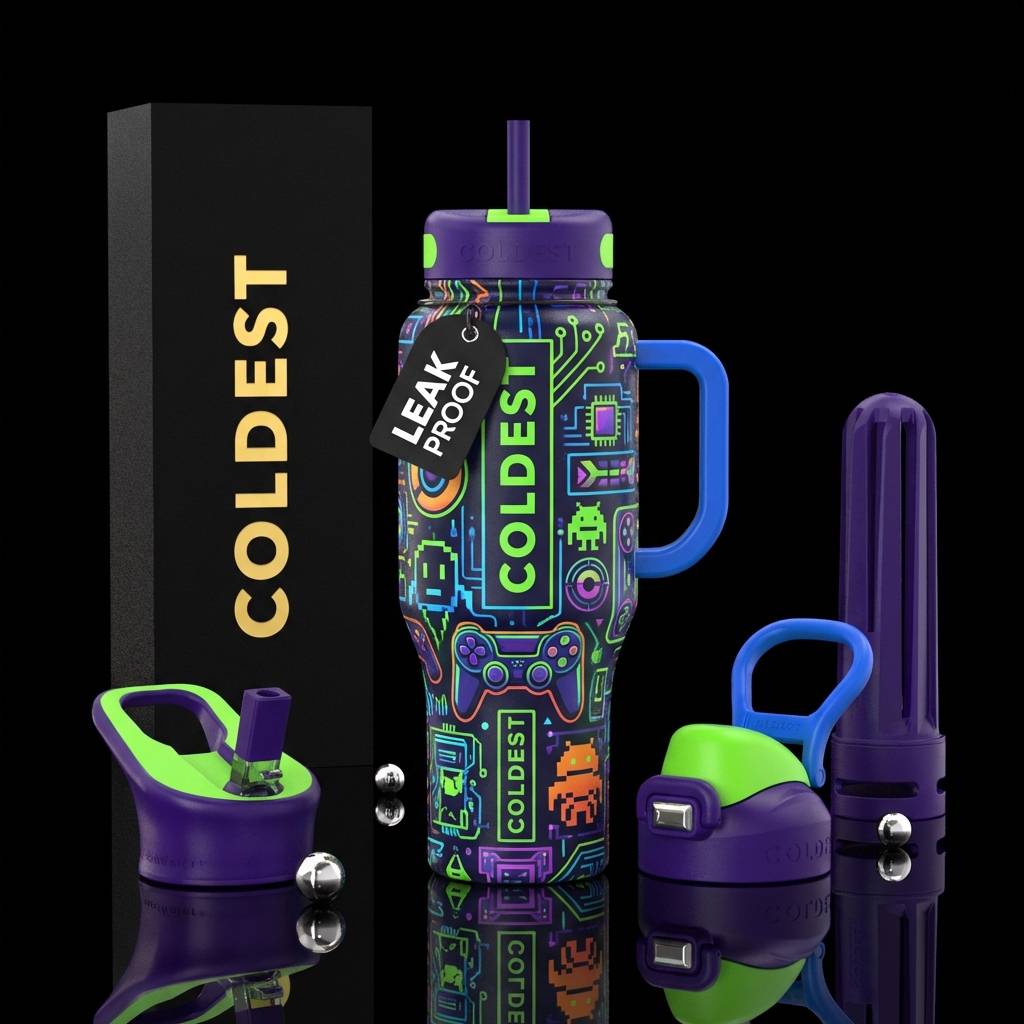 Gaming water bottle design