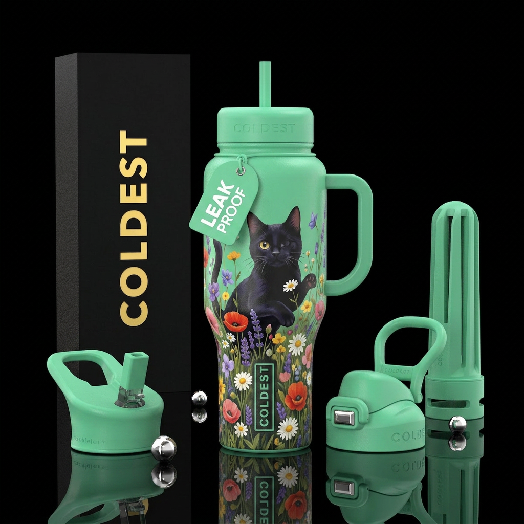 Bonbon ( my cat) water bottle design
