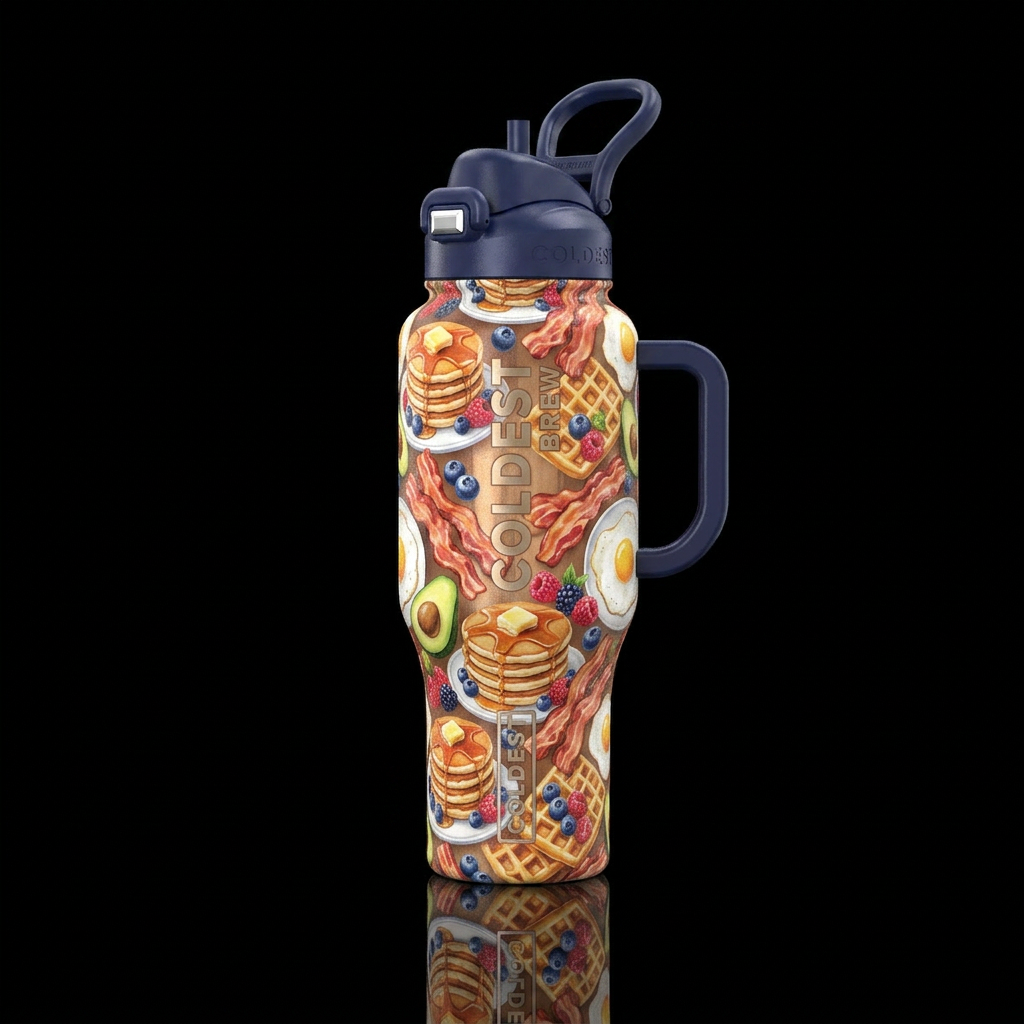 Breakfast readyyy! water bottle design