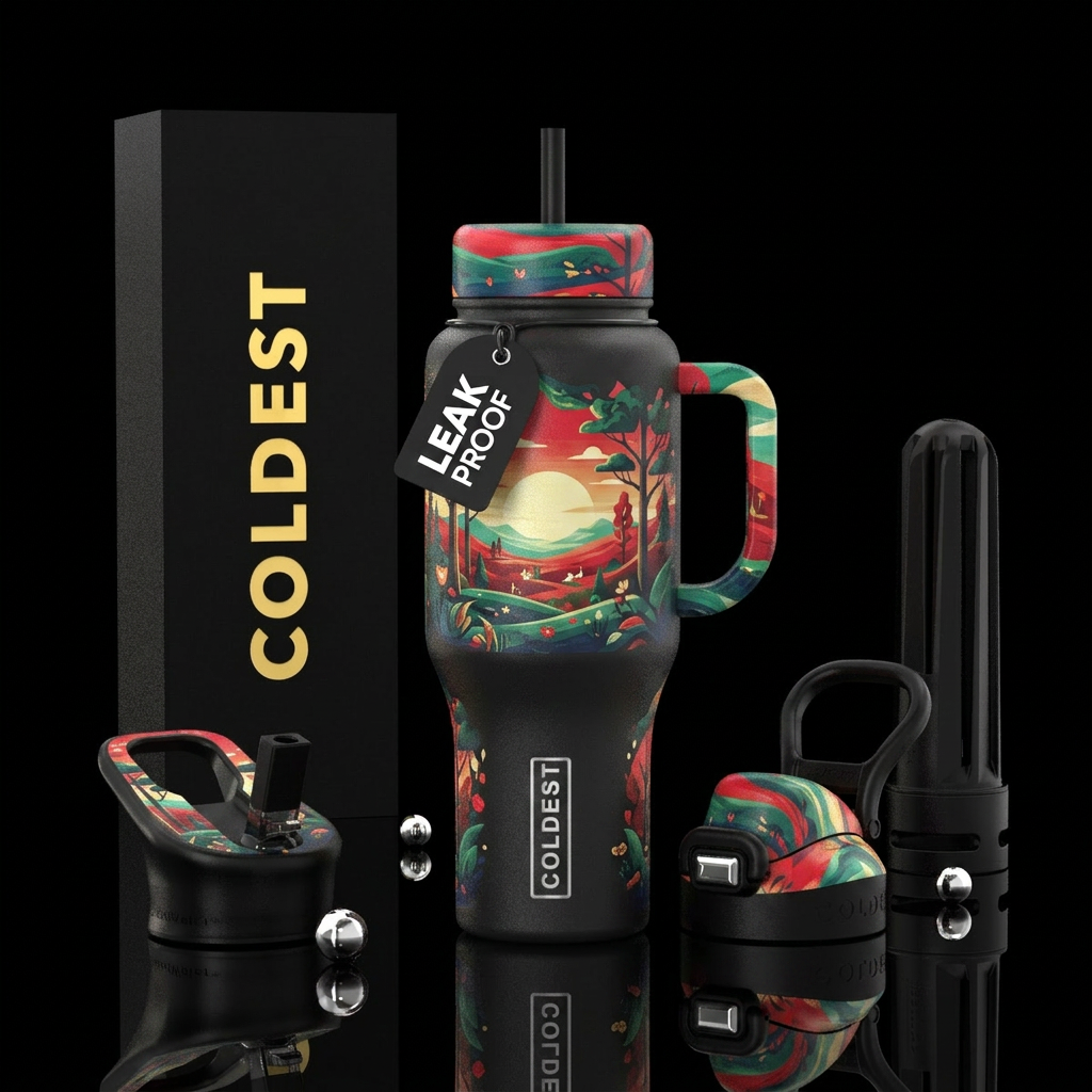 The perfect day water bottle design