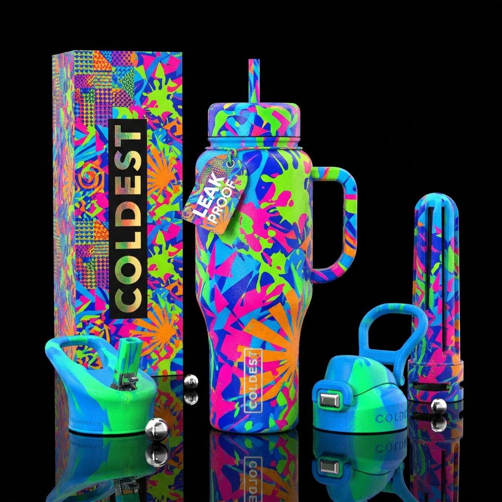 Crazy crazy crazy water bottle design