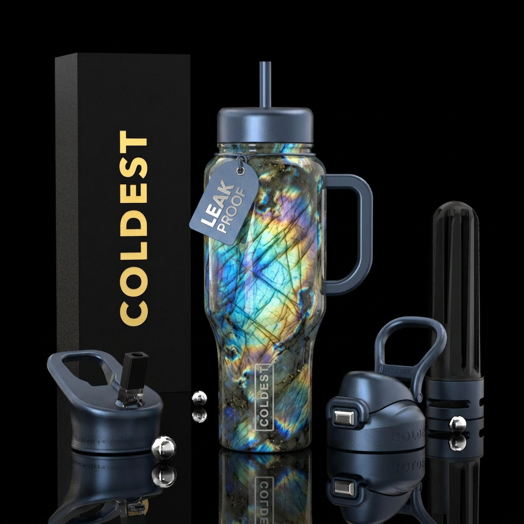 Labradorescence water bottle design