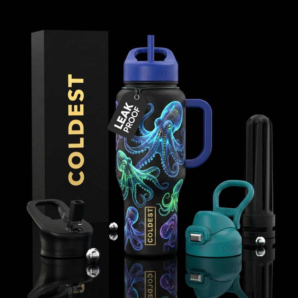 Deep Sea Divers water bottle design
