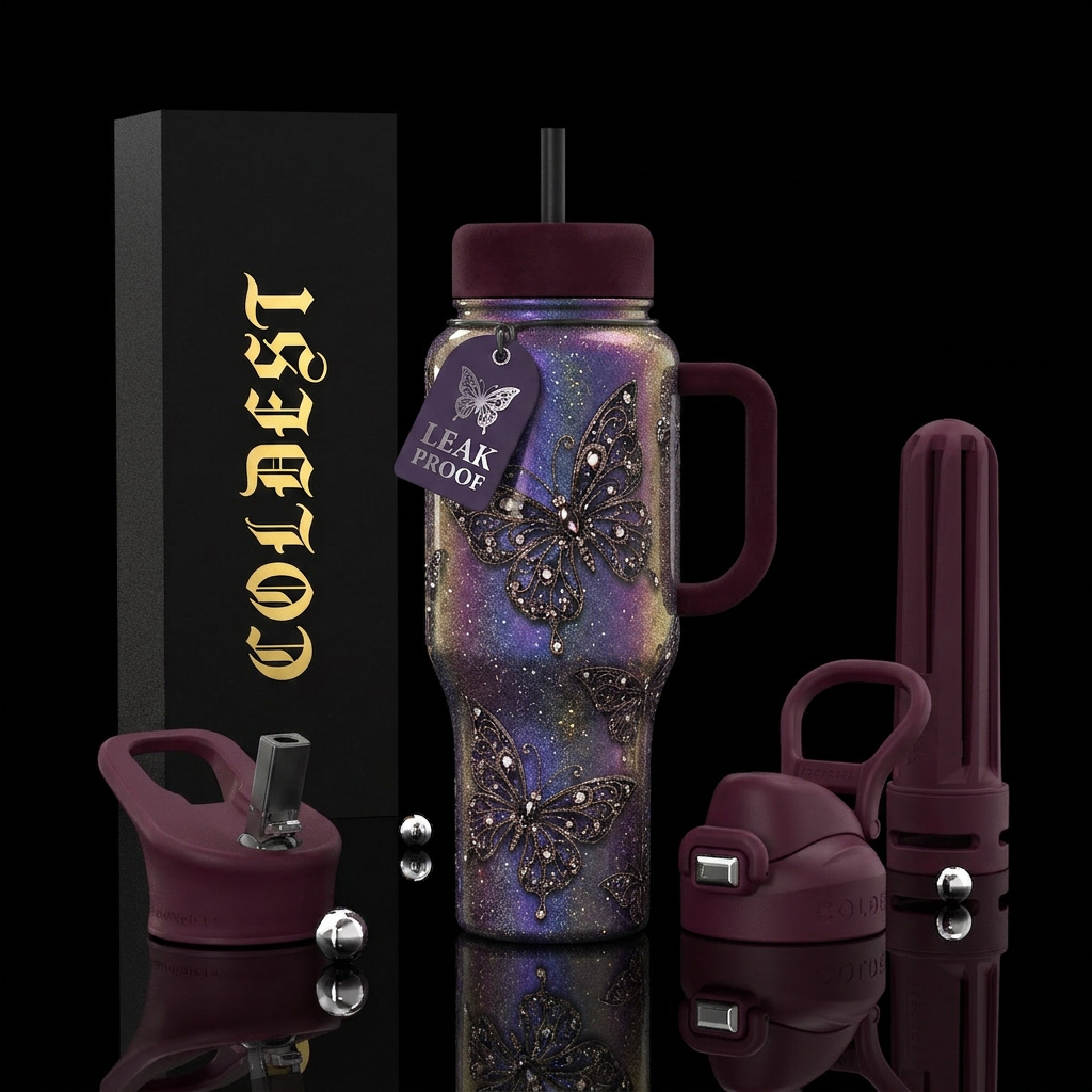 Glitterfly water bottle design