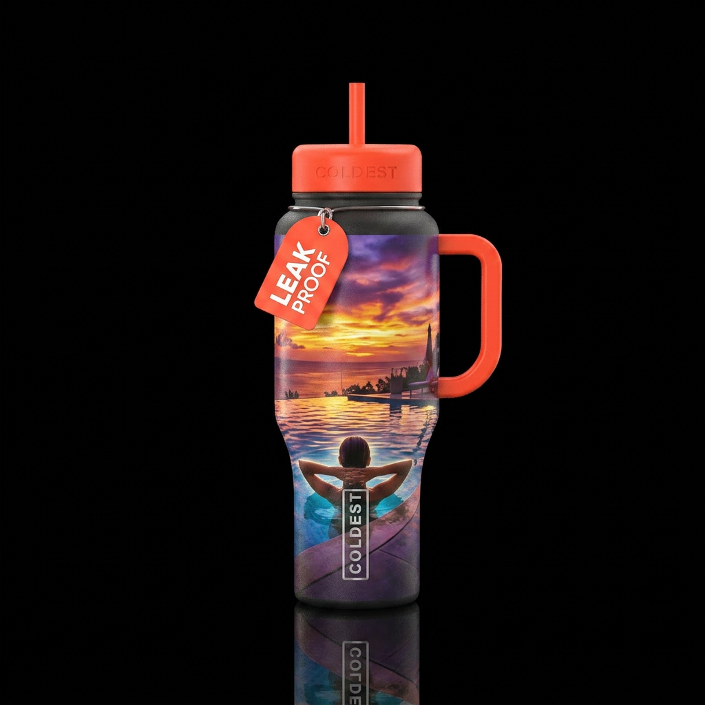 Summer nights water bottle design