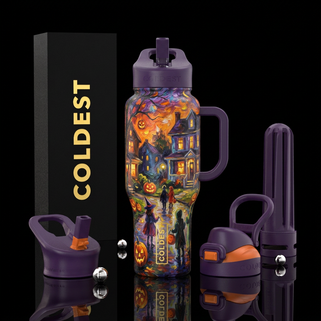 Trick or Treat water bottle design