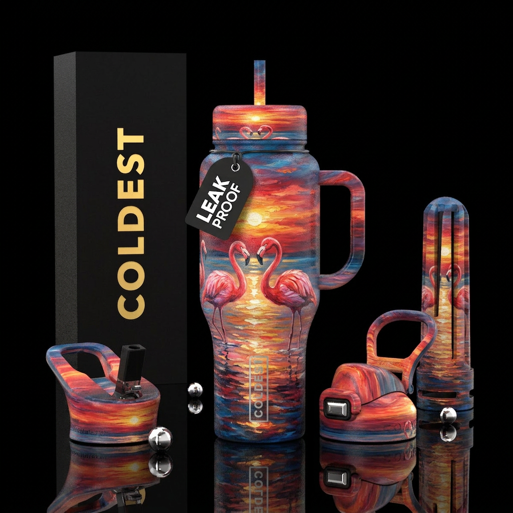 Summer nights water bottle design