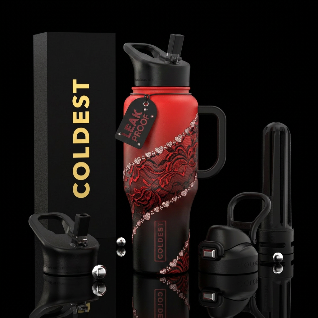 Touch of Romance water bottle design